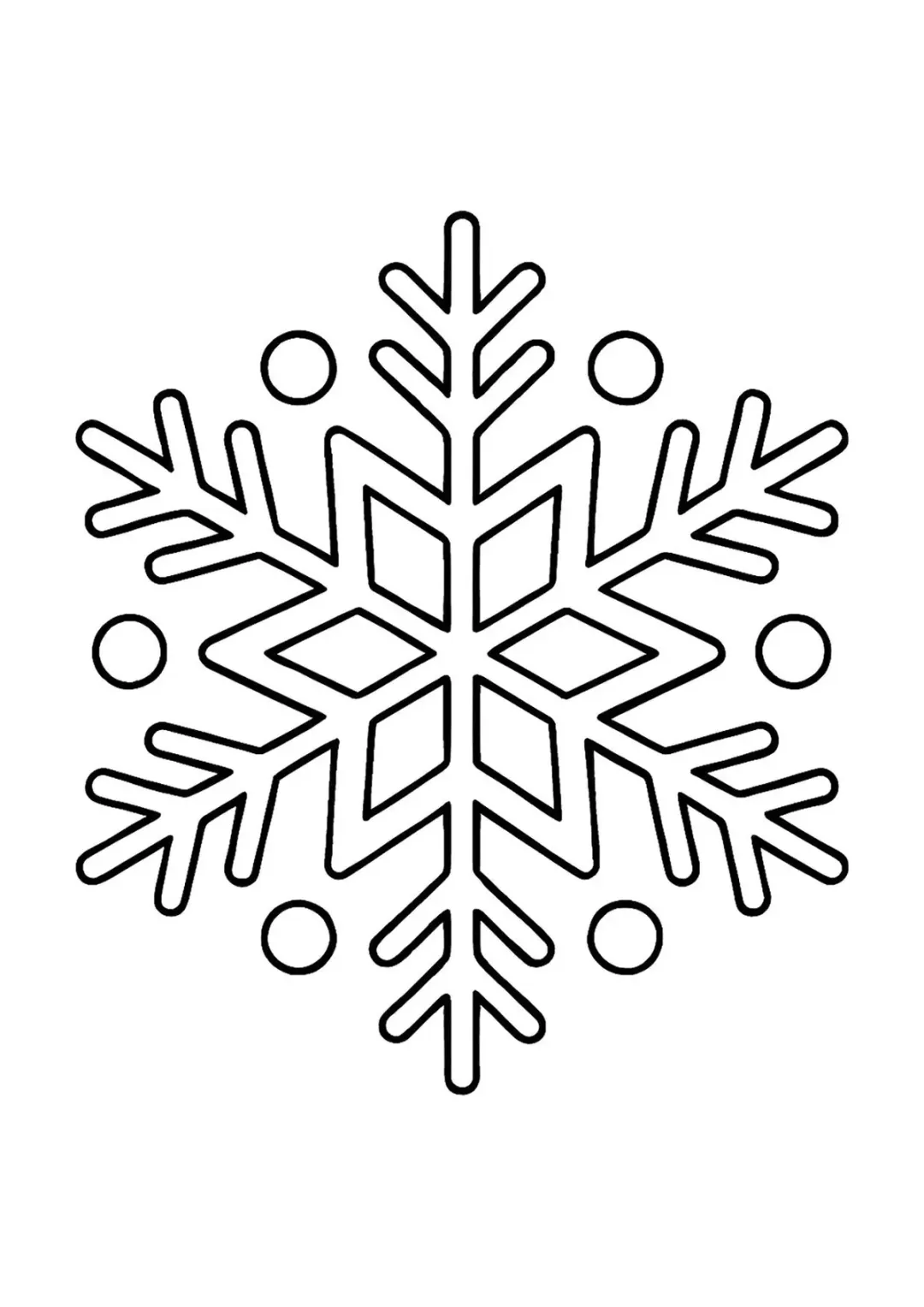 Прекрасная снежинка для малышей