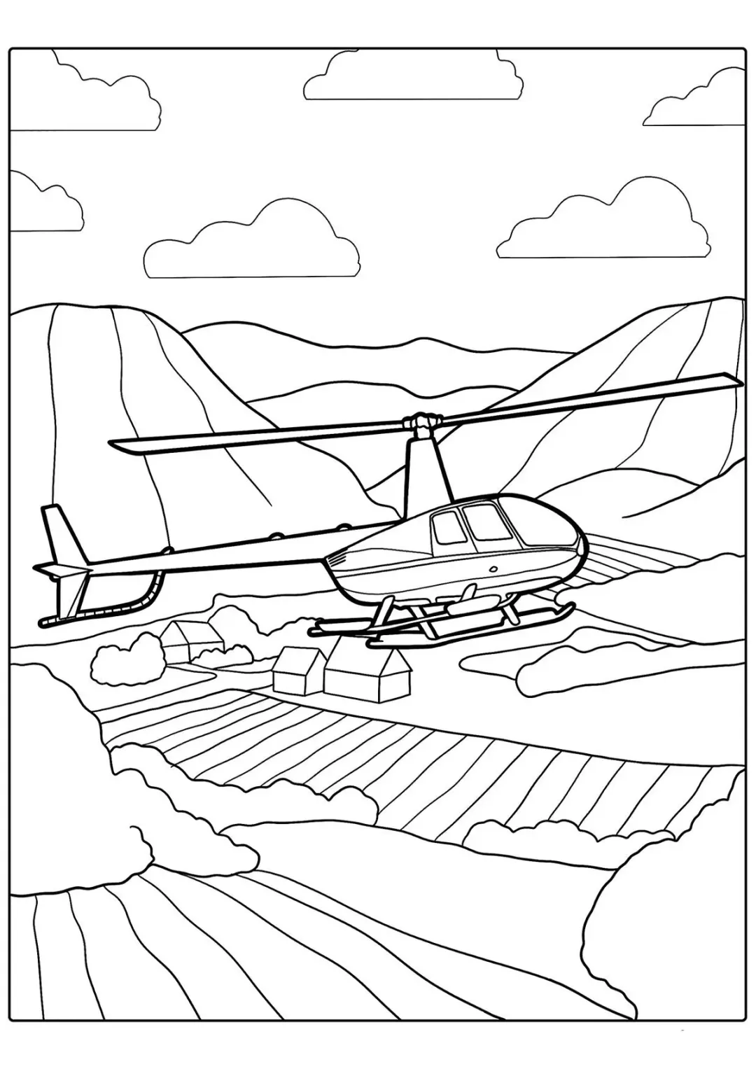 Лёгкий вертолёт Робинсон R44