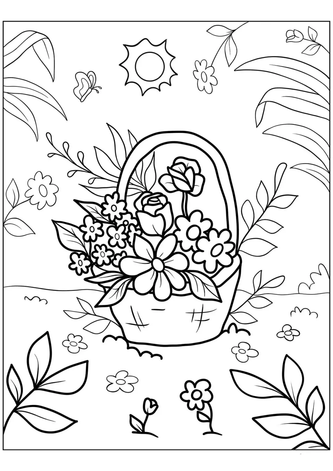Корзина цветов