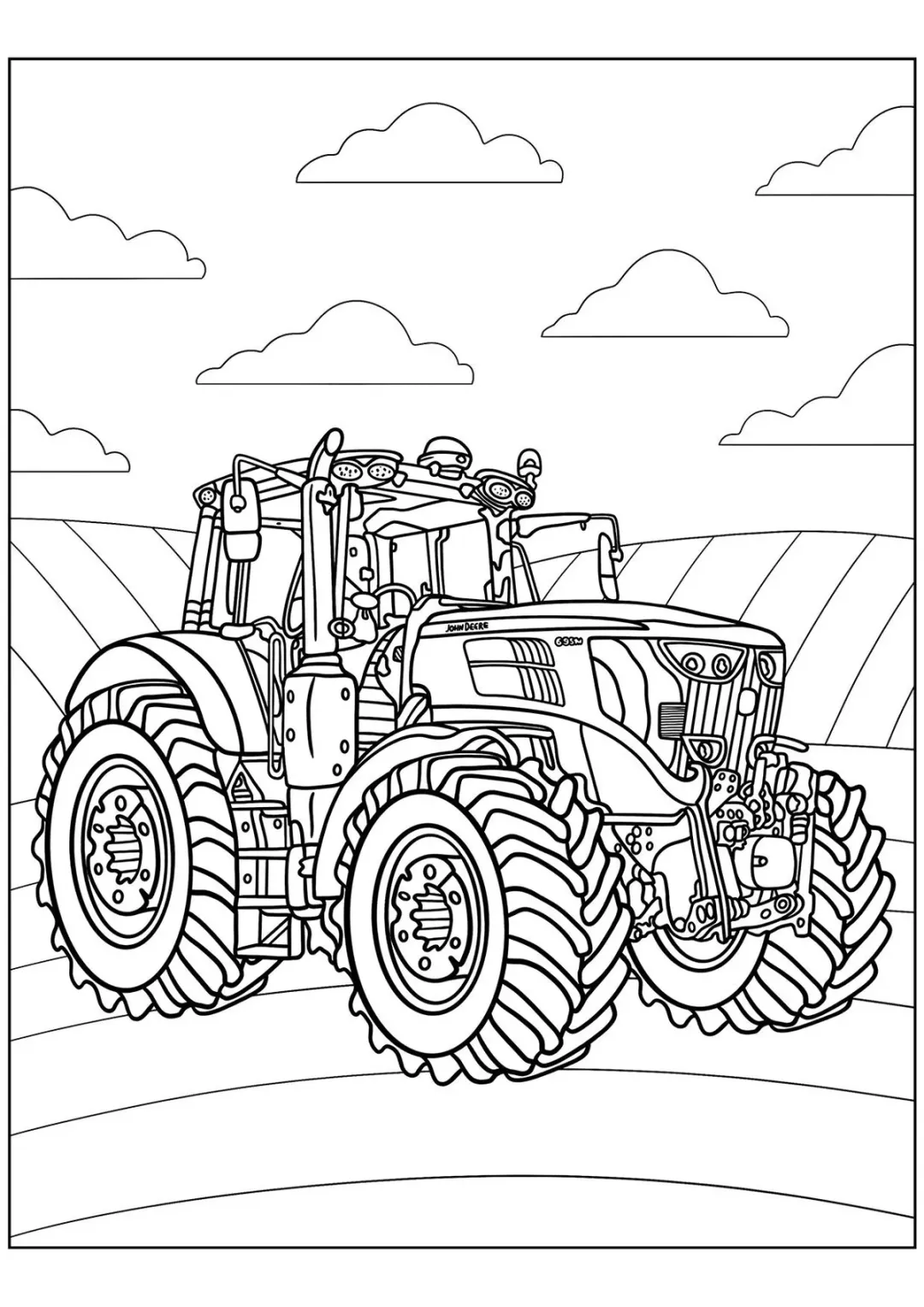 Британский трактор John Deere 6195M