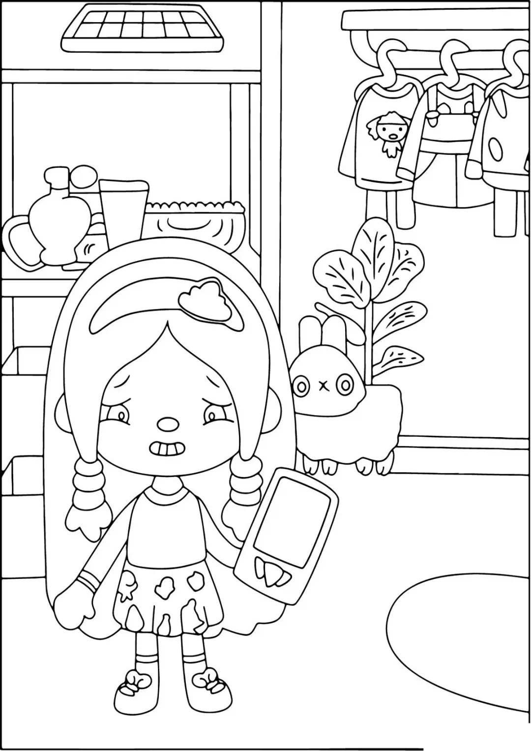 Toca Boca девочка с телефоном