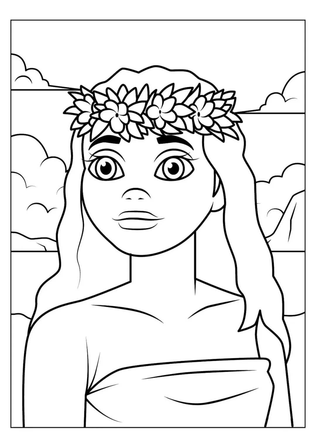 Моана с венком