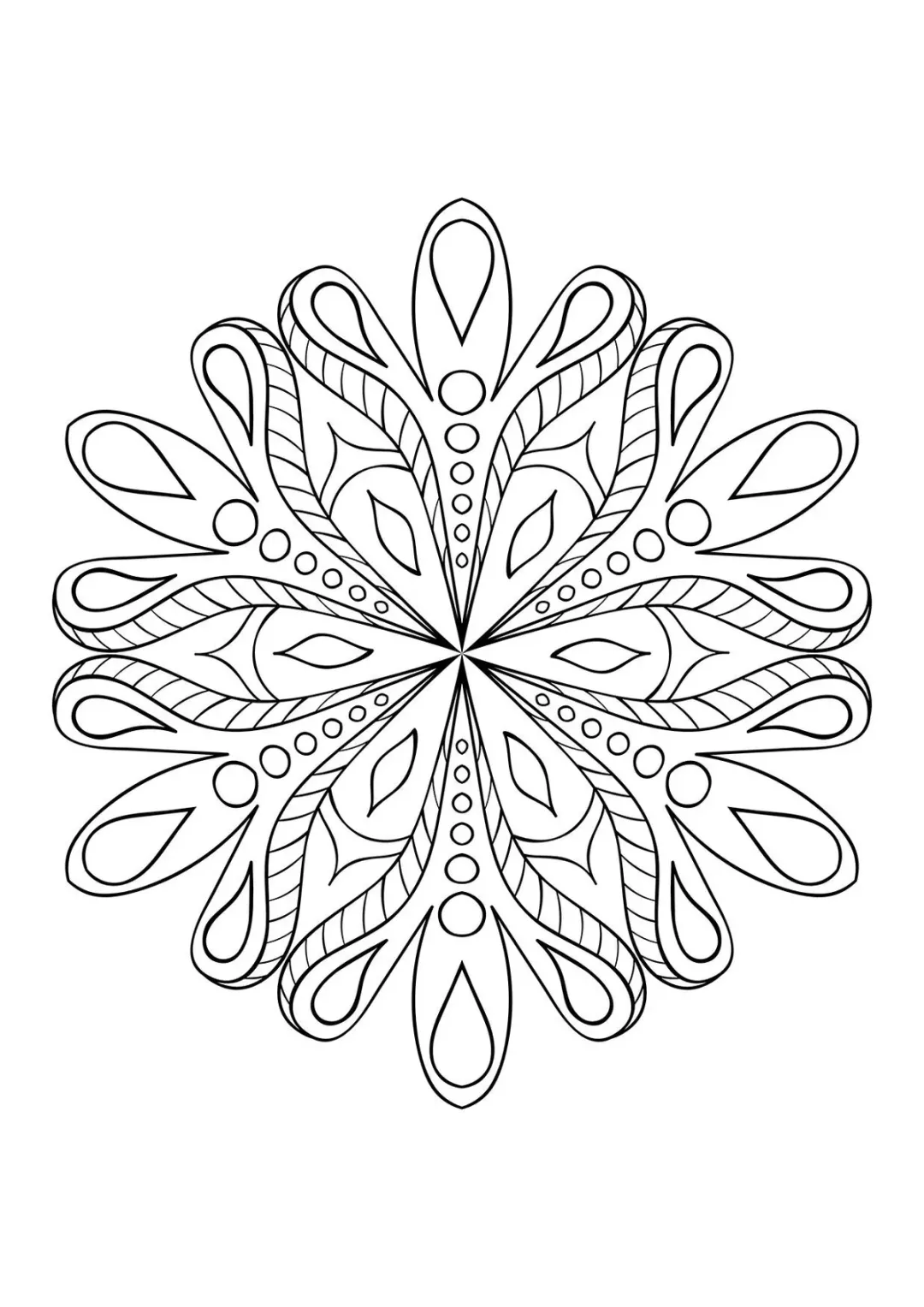Снежинка павлина