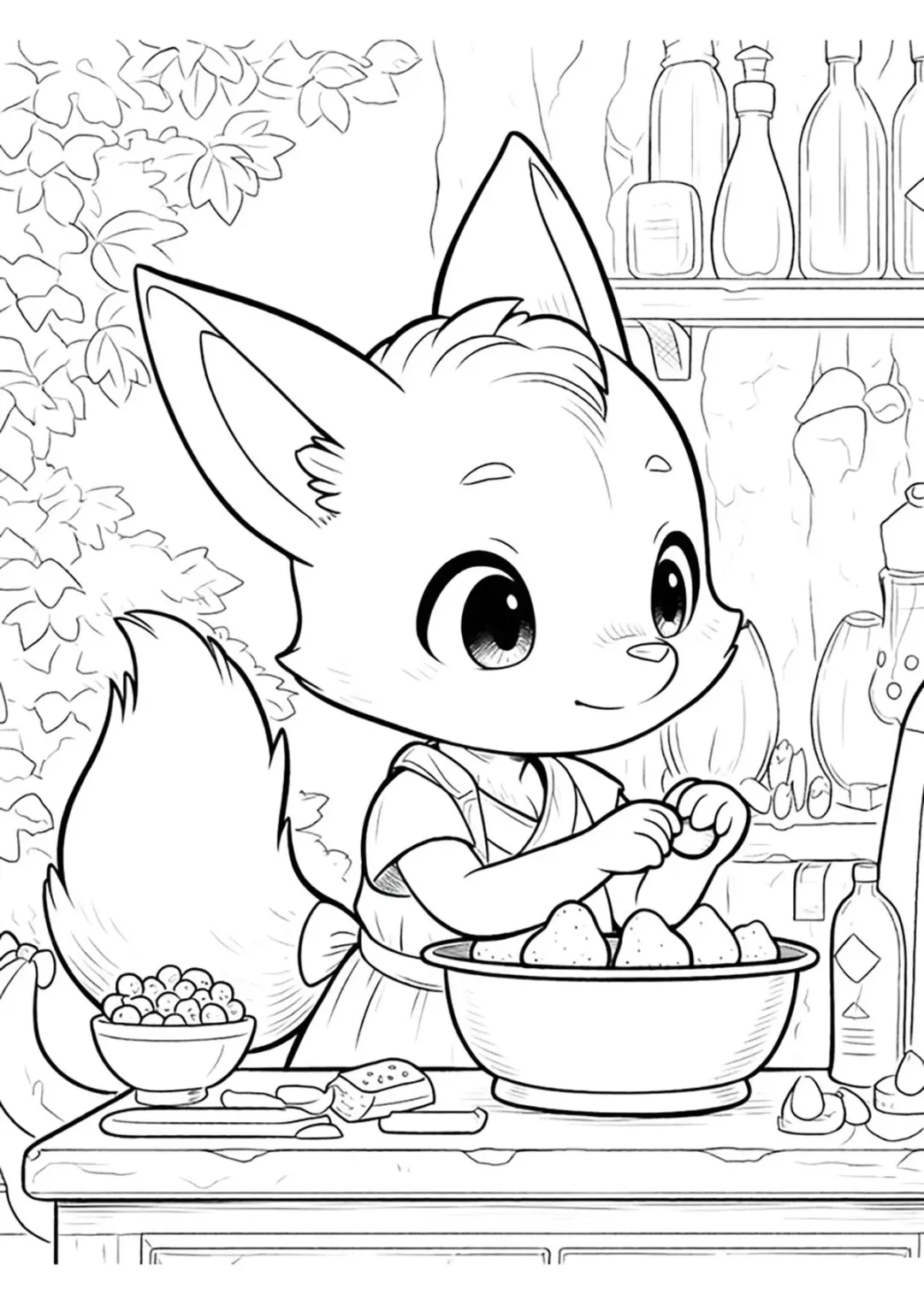 Аниме маленький лисёнок