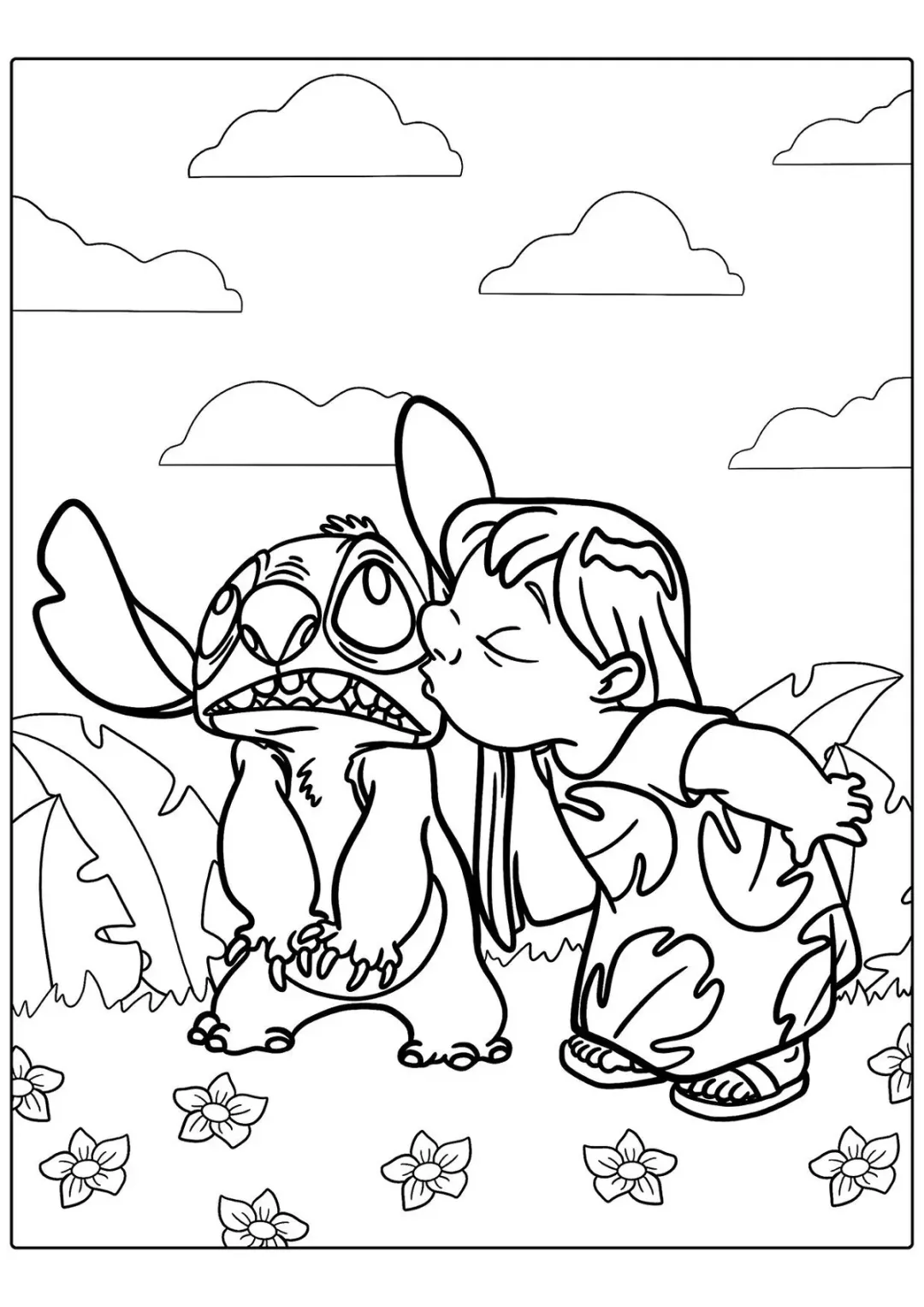 Лило целует Стича