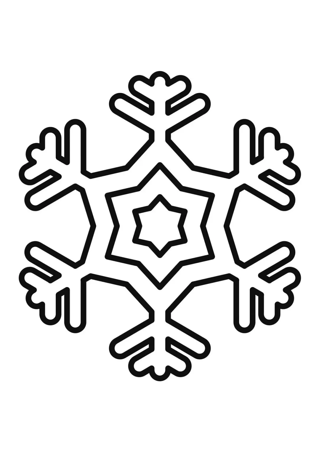 Снежинка звёздная