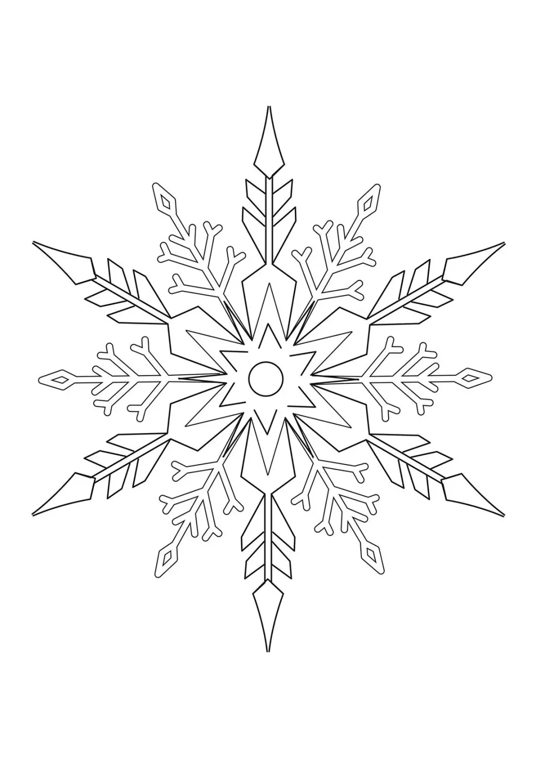 Чудесная снежинка