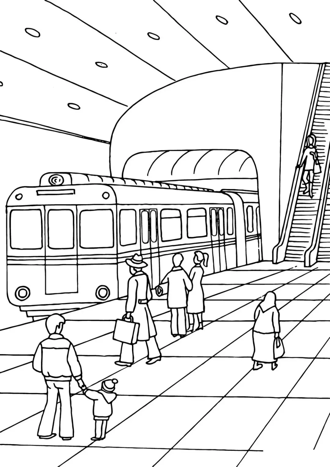 Метро и эскалатор