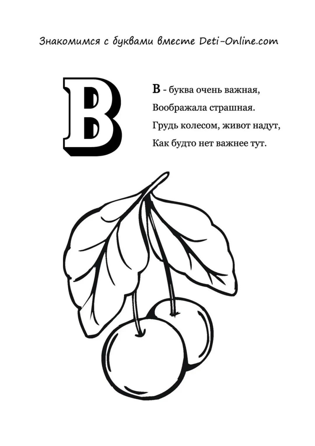 Буква В - Вишни