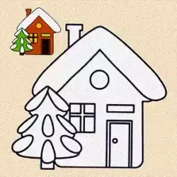 Новогодние с цветным образцом
