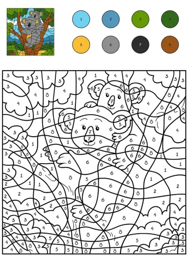 Коала по цифрам