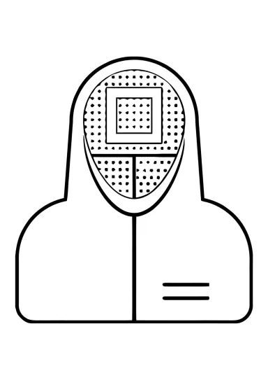 Управляющий из игры в кальмара