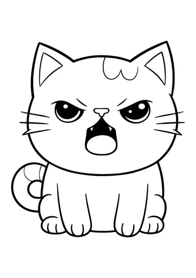 Сердитый котик