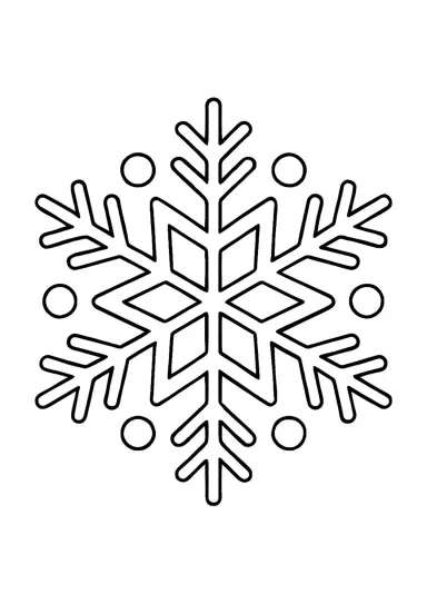 Прекрасная снежинка для малышей