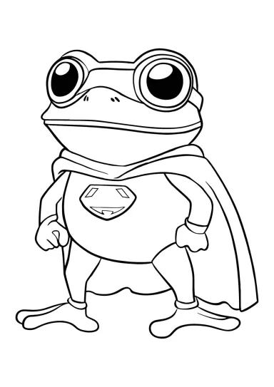 Лягушка супергерой