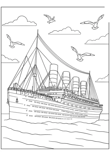 Титаник в море