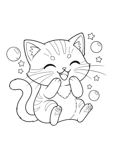 Котёнок заходится от смеха