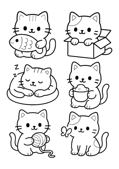 Шесть маленьких котят