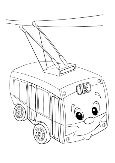 Троллейбус с рожками