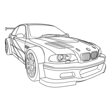 Спорткар БМВ M3 GTR