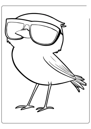 Птичка в солнечных очках для малышей