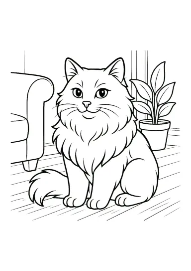 Шикарный домашний кот