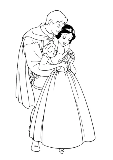 Принцесса Белоснежка и принц