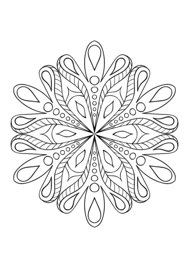 Снежинка павлина