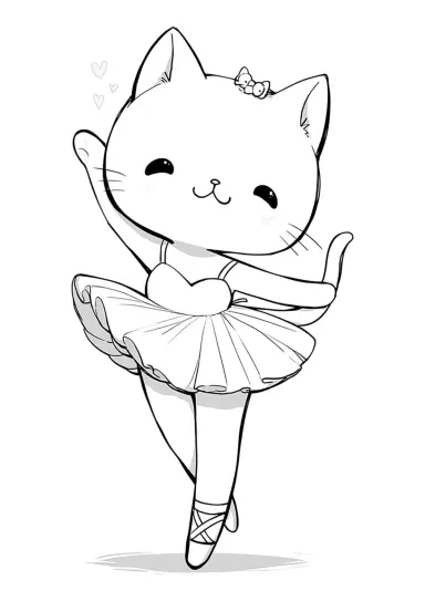 Котёнок балерина