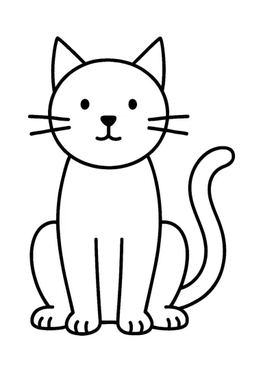 Схематический кот