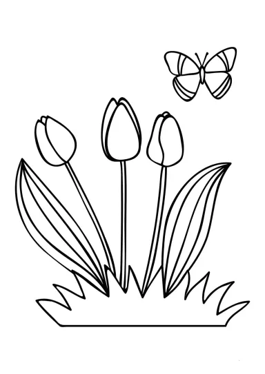Тюльпаны для весенней открытки