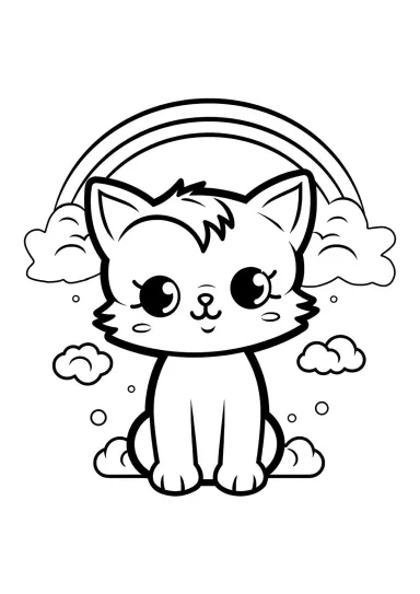 Котёнок и радуга