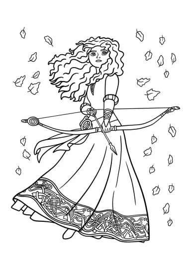 Мерида с луком и стрелой