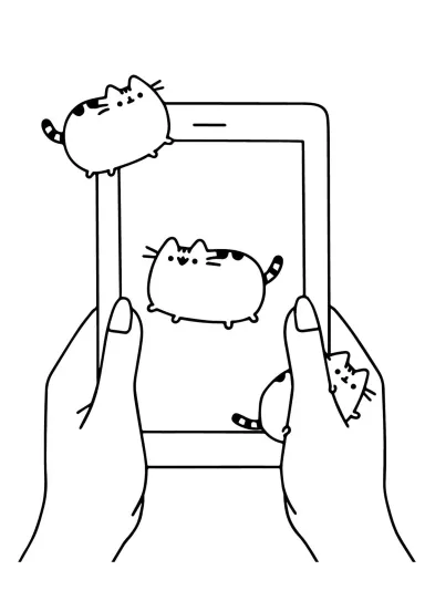 Кот Пушин на Ipad