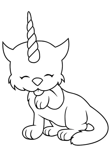 Единорог котенок
