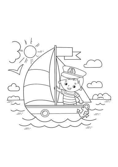 Моряк на корабле