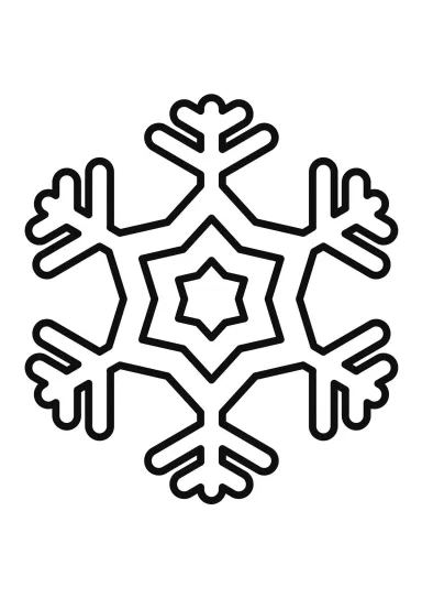 Снежинка звёздная