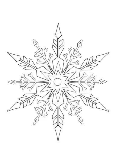 Чудесная снежинка