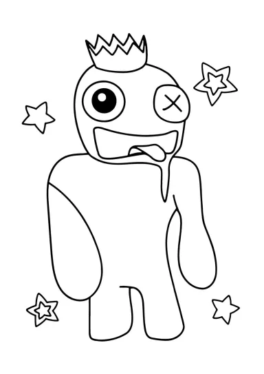 Синий радужный друг