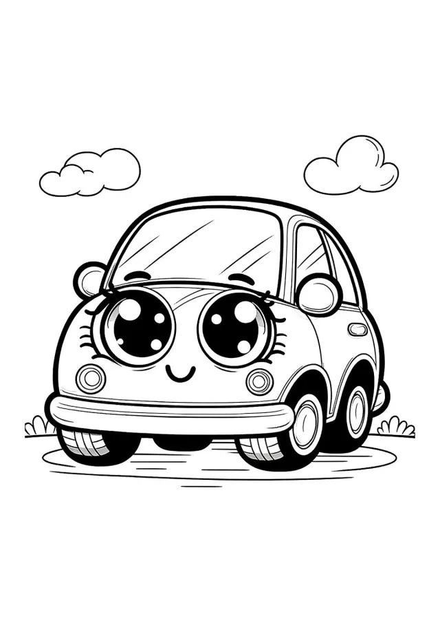 Милая машинка девочка