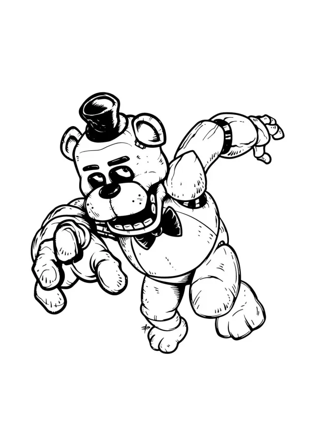 Фредди Фазбер бежит