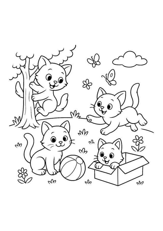 Котята развлекаются