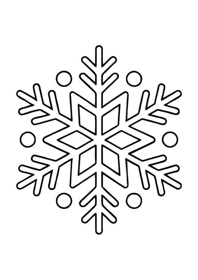 Прекрасная снежинка для малышей