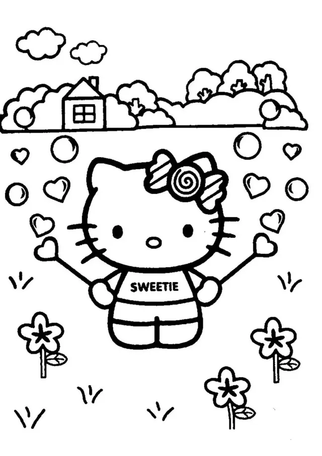 Kitty на природе