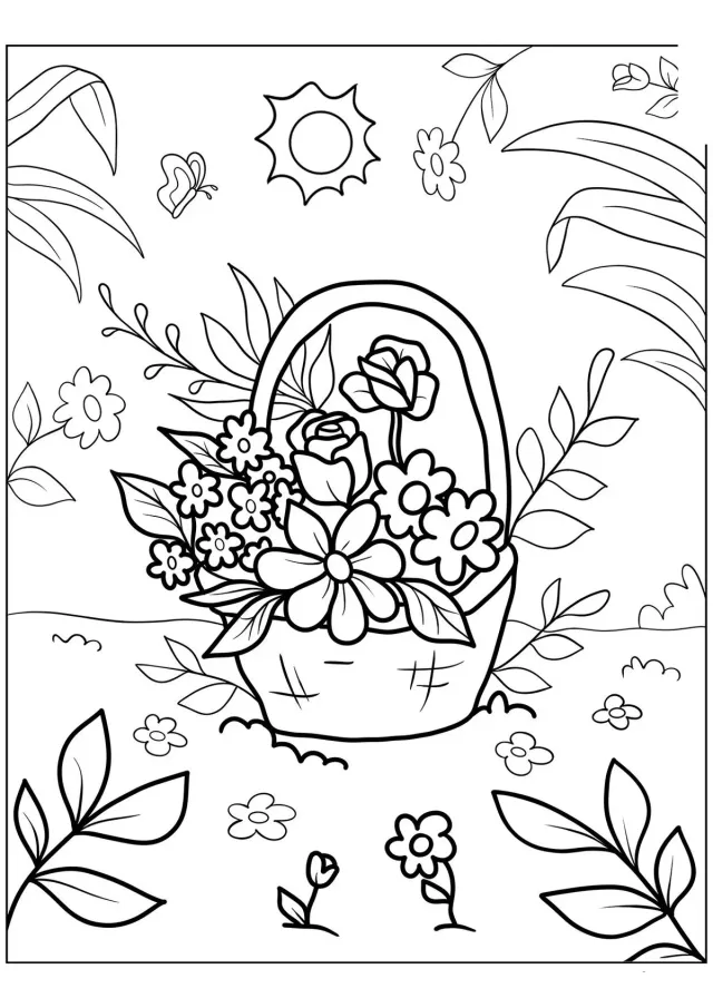 Корзина цветов