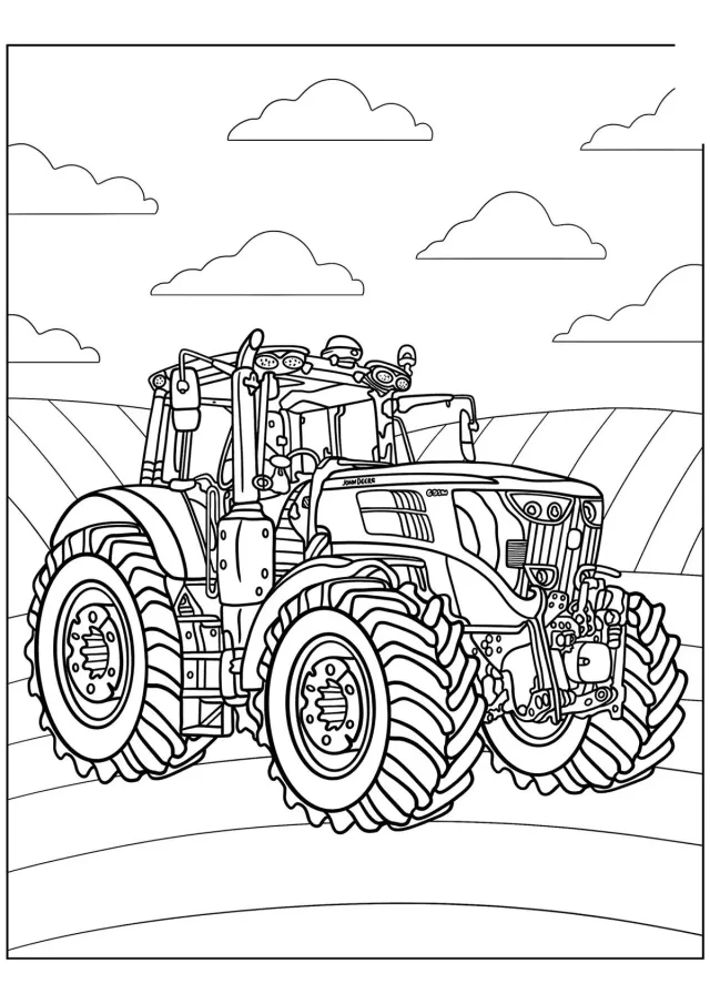 Британский трактор John Deere 6195M