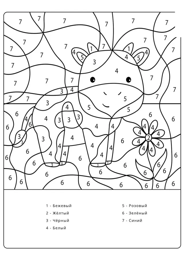 Корова по номерам