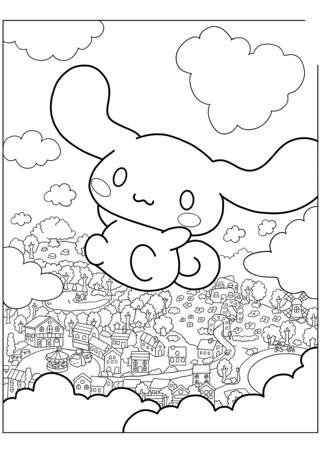 Синнаморолл в небе