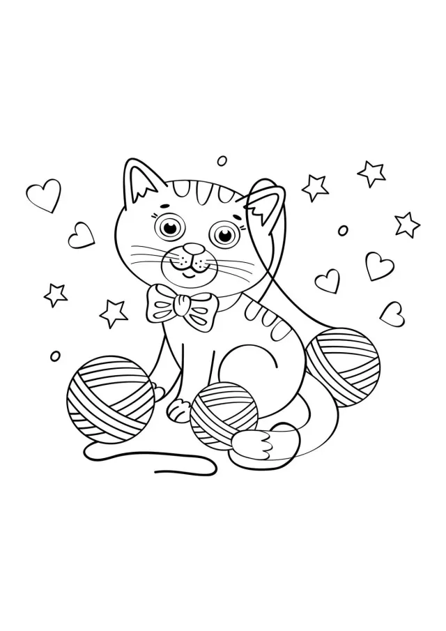 Кот и нитки