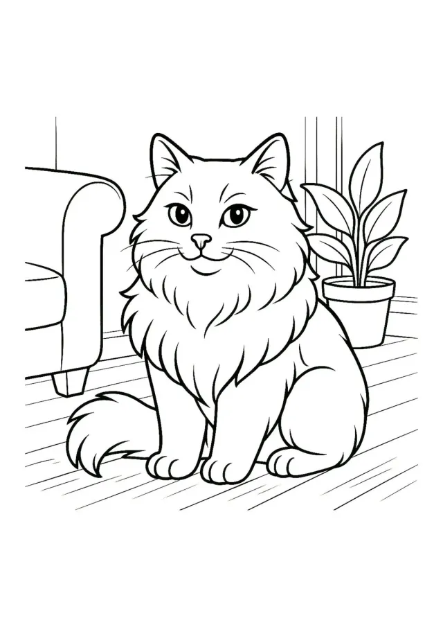 Шикарный домашний кот